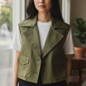Olive Green Women's Vest